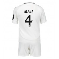 Real Madrid David Alaba #4 Replica Home Minikit 2024-25 Short Sleeve (+ pants)